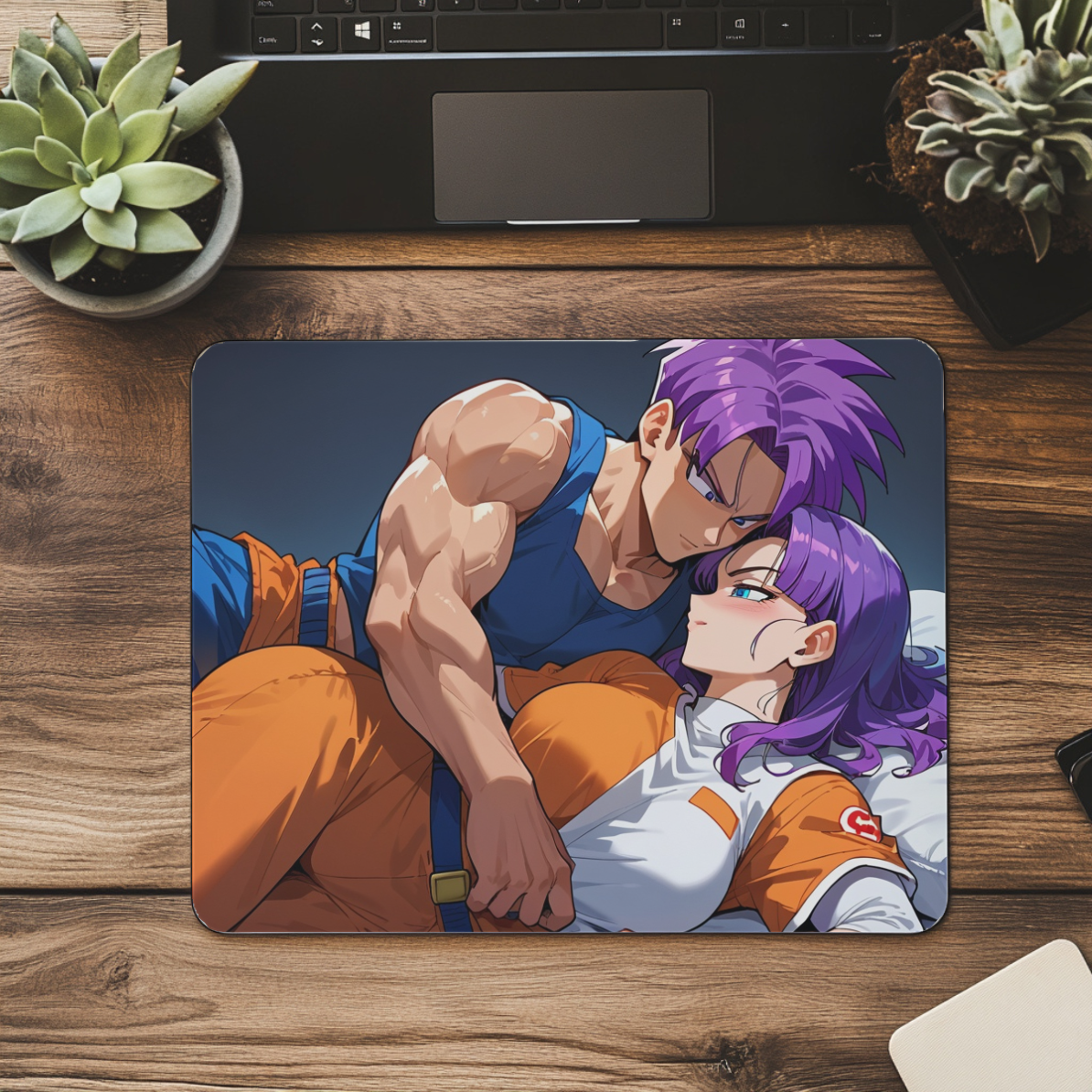 Intense Anime Duo Mousepad