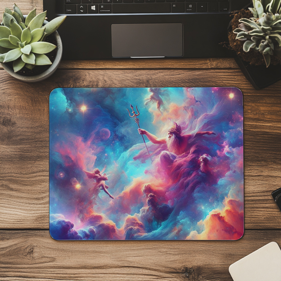 Cosmic Olympian Mousepad — Greek Gods in the Stars