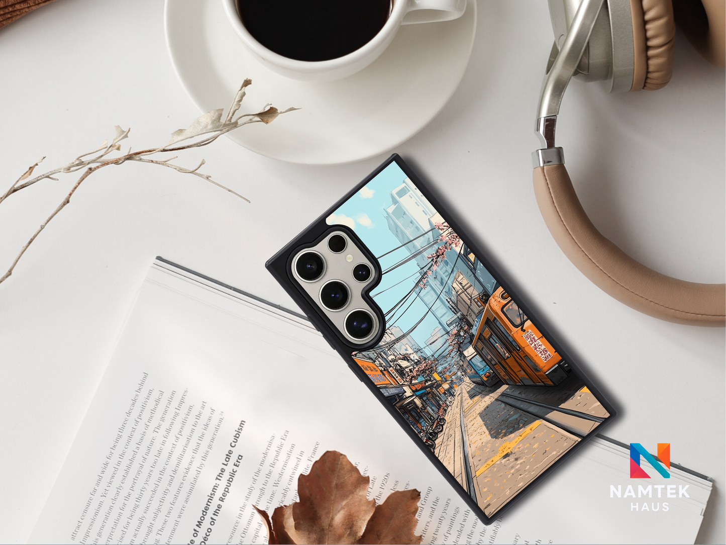 Sakura Streetcar - Urban Anime Phone Case