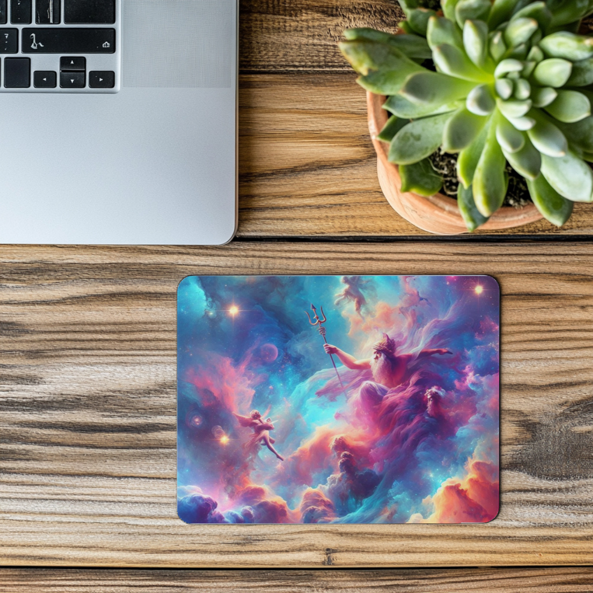 Cosmic Olympian Mousepad — Greek Gods in the Stars