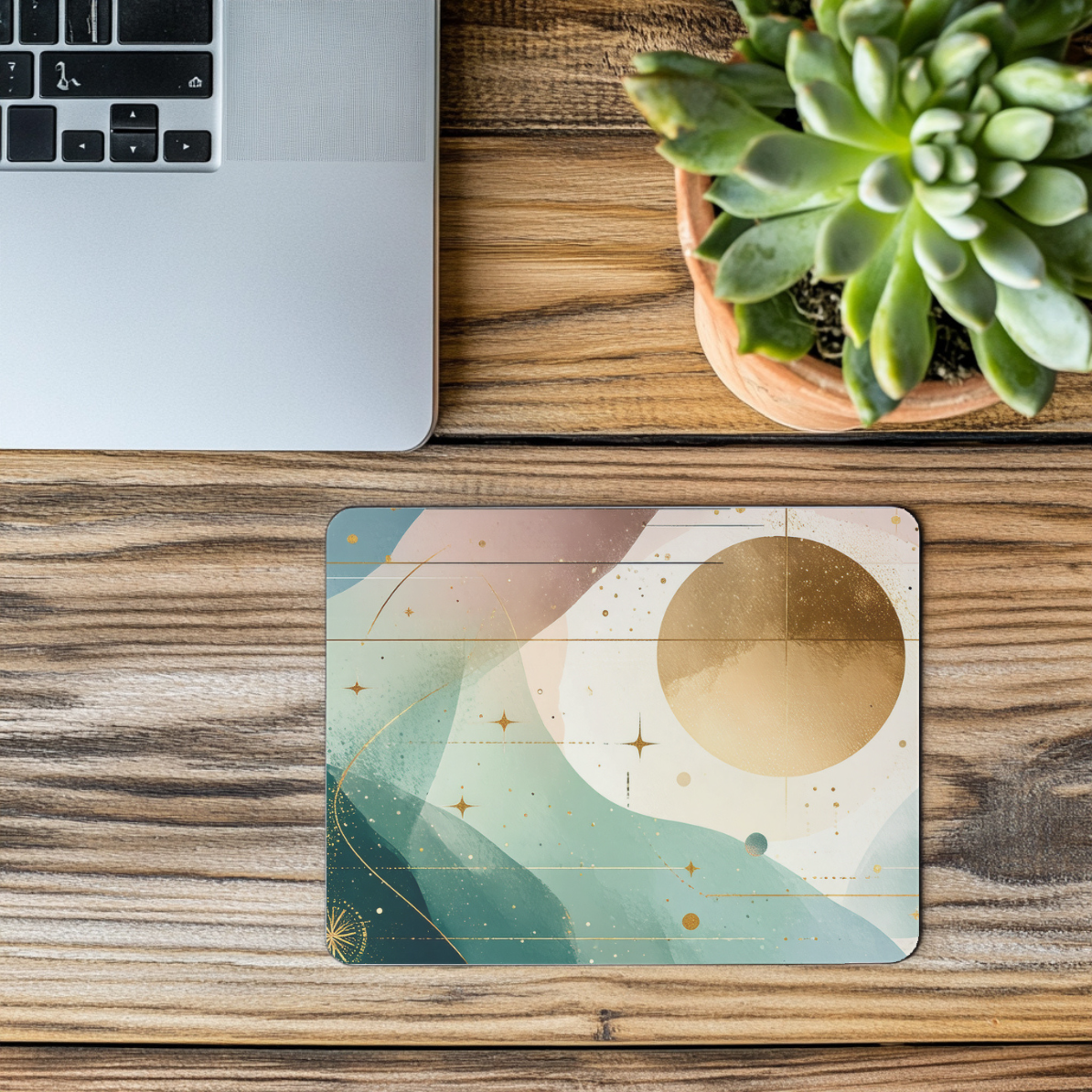 Cosmic Flow - Dreamy Abstract Mousepad