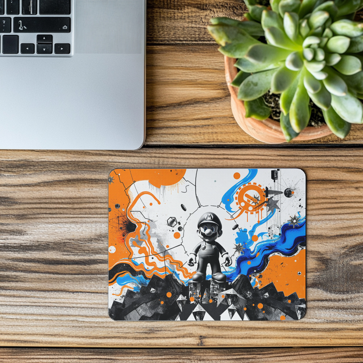 Pop Art Power-Up Mousepad - Mario Bros. Reimagined