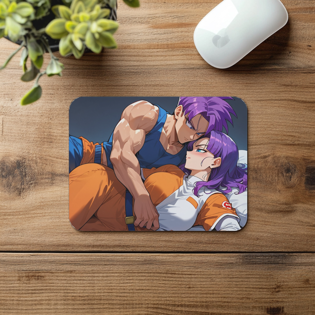 Intense Anime Duo Mousepad