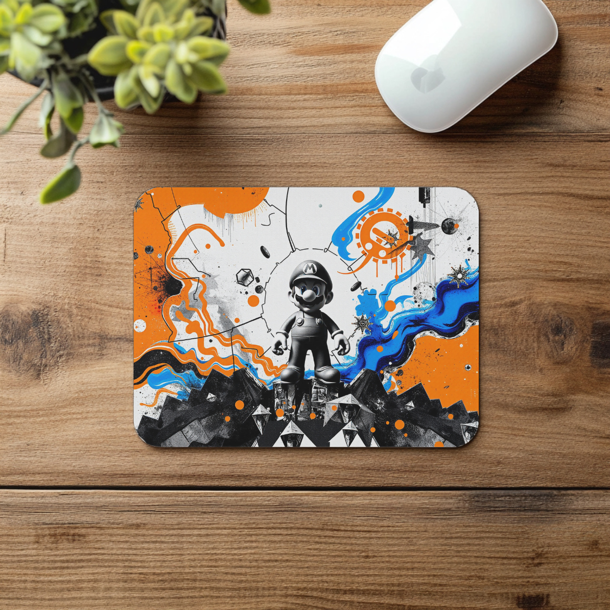 Pop Art Power-Up Mousepad - Mario Bros. Reimagined