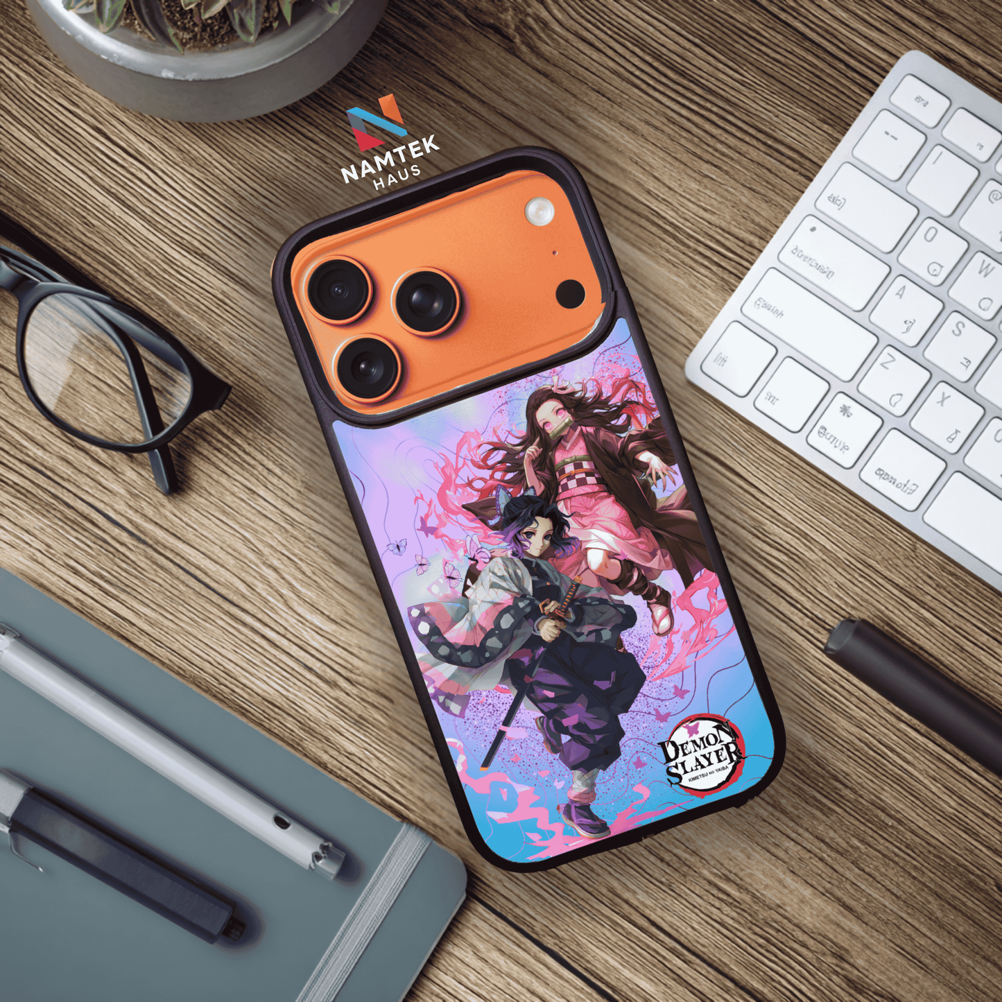 Tsuyuri & Nezuko Insipired Phone Case