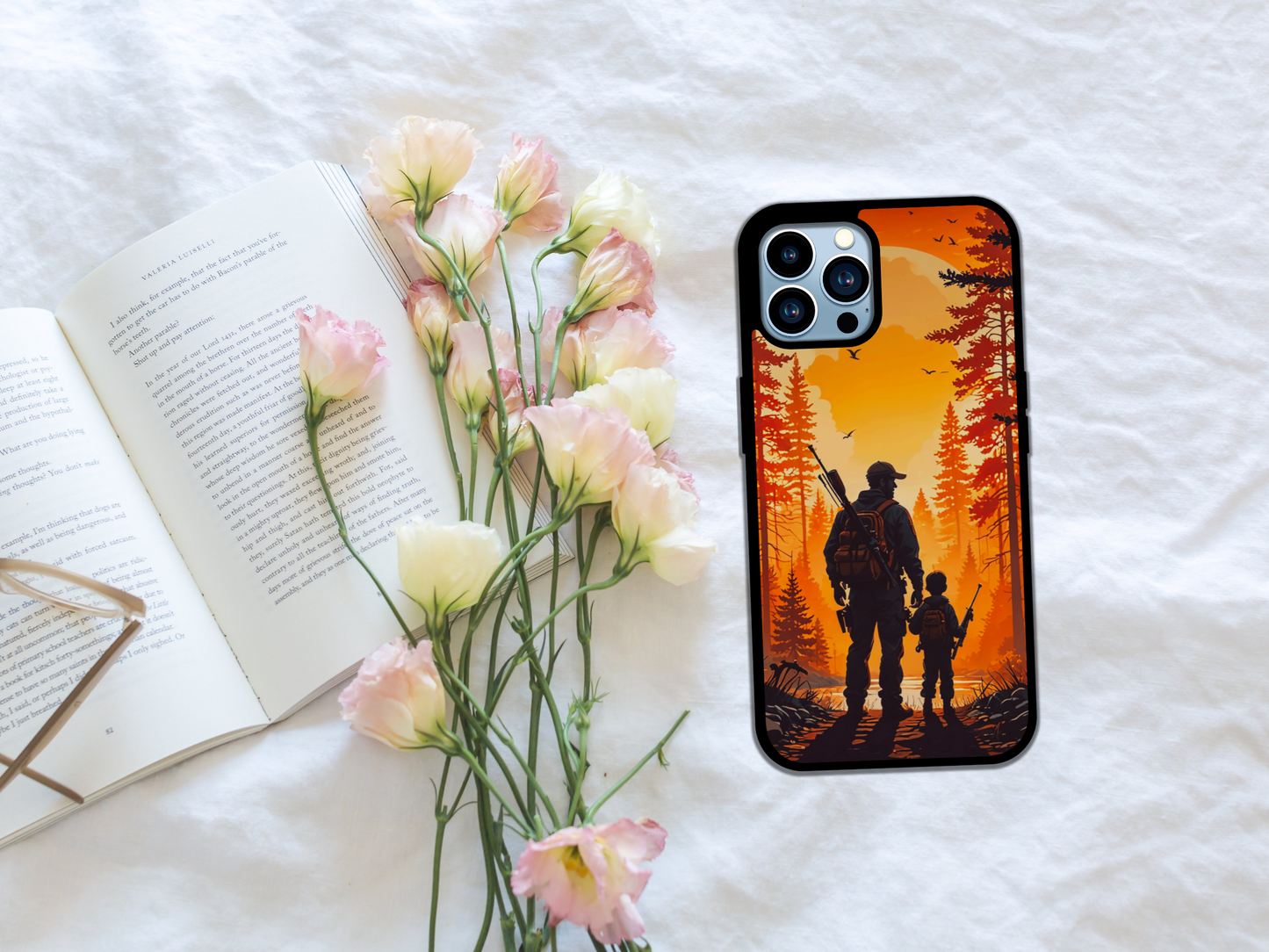 Hunting Dad & Son iPhone Phone Case