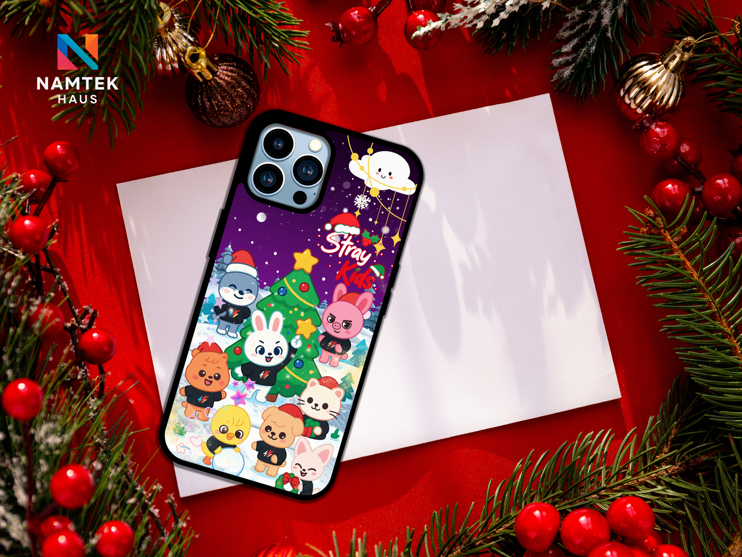 Stray Kids Christmas Edition - Kawaii SKZOO KPop Holiday Phone Case