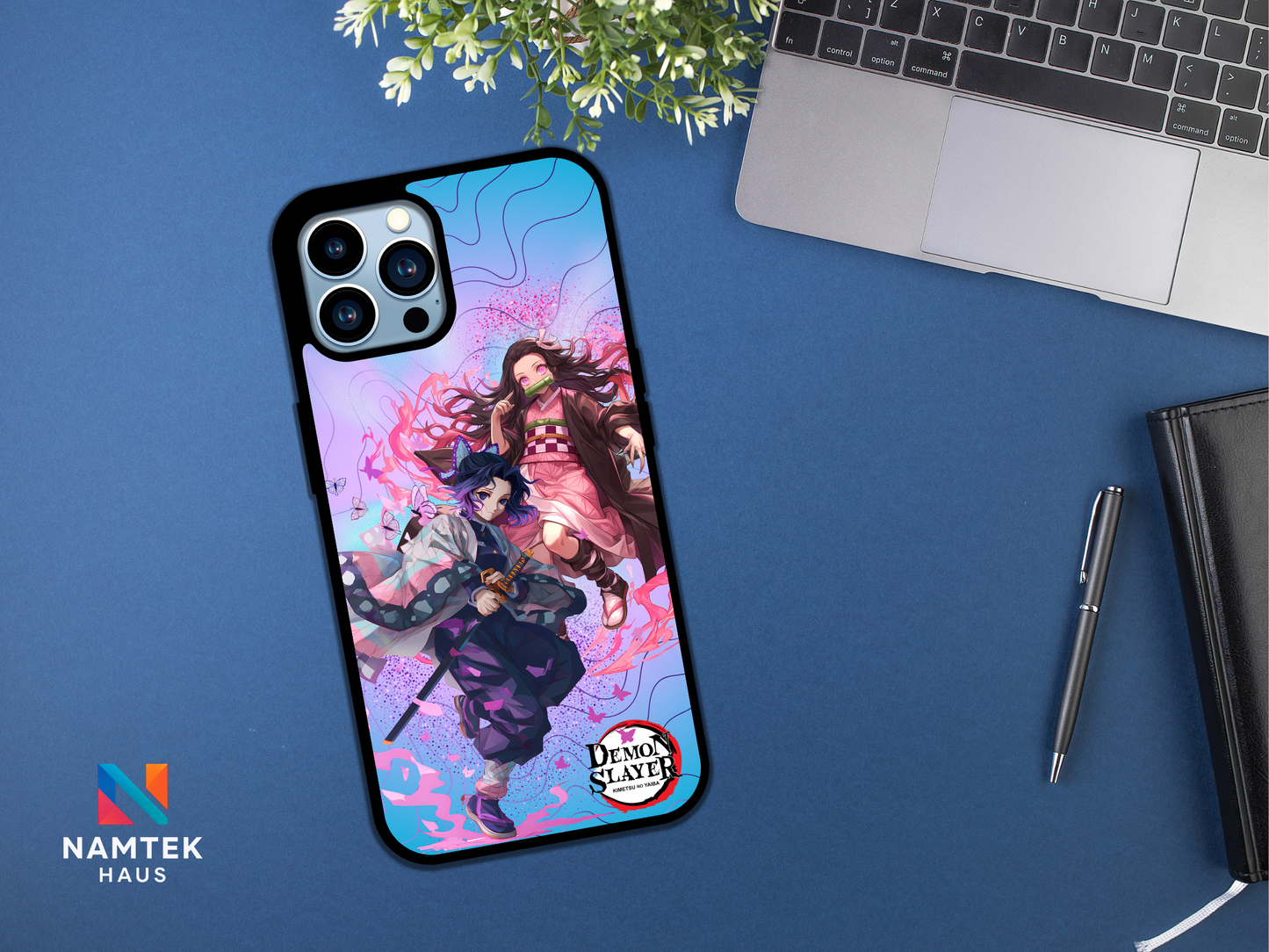 Tsuyuri & Nezuko Insipired Phone Case