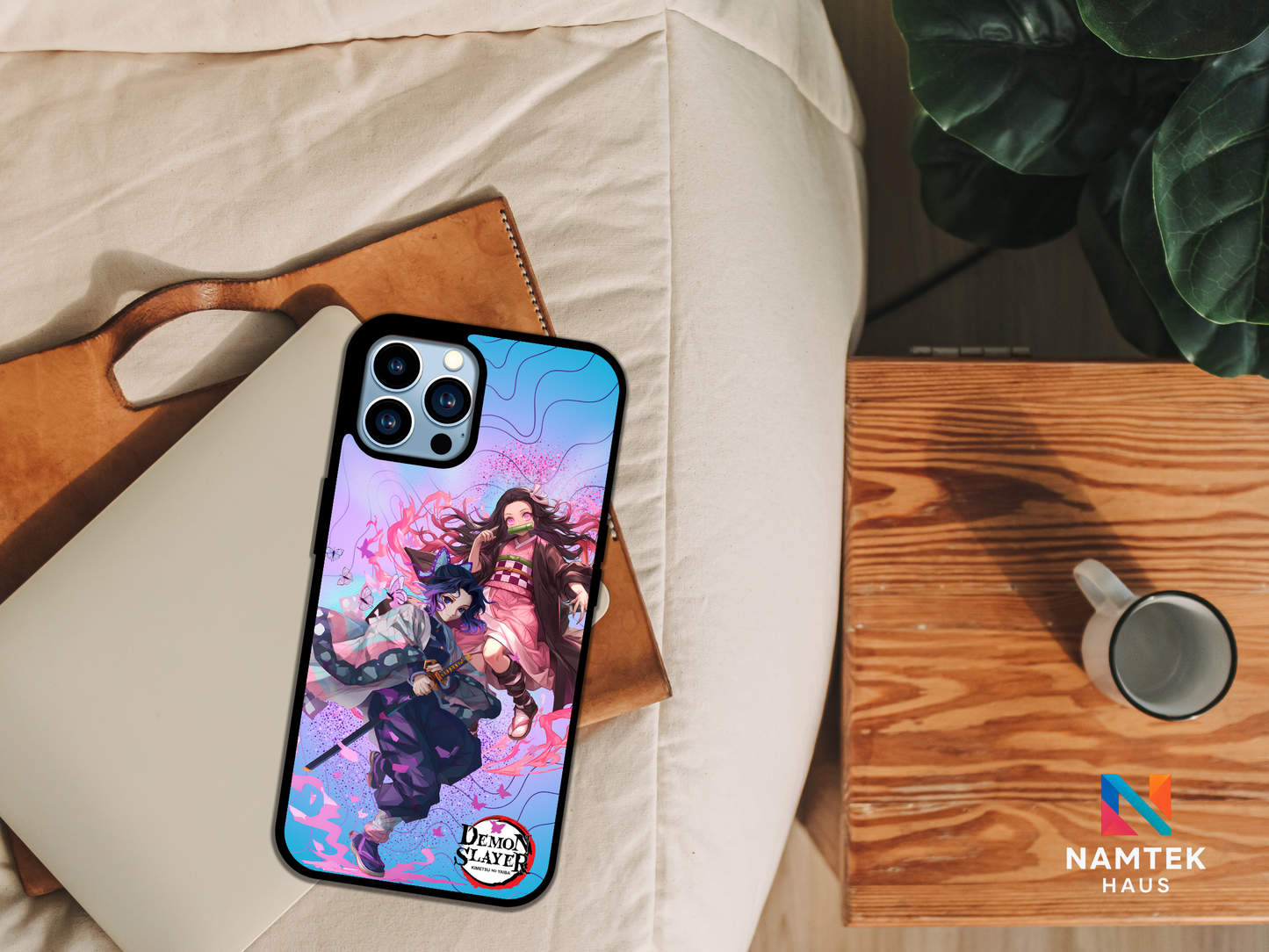 Tsuyuri & Nezuko Insipired Phone Case