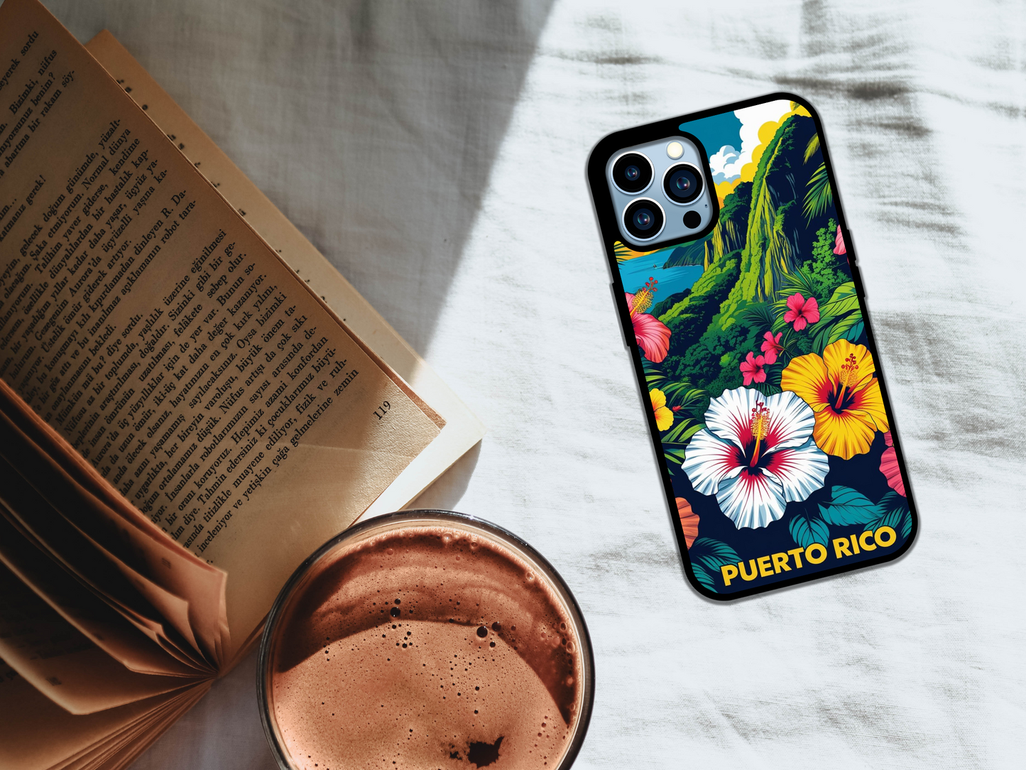 🌺 Viva Puerto Rico! – Tropical Vibes Phone Case 🇵🇷🌴