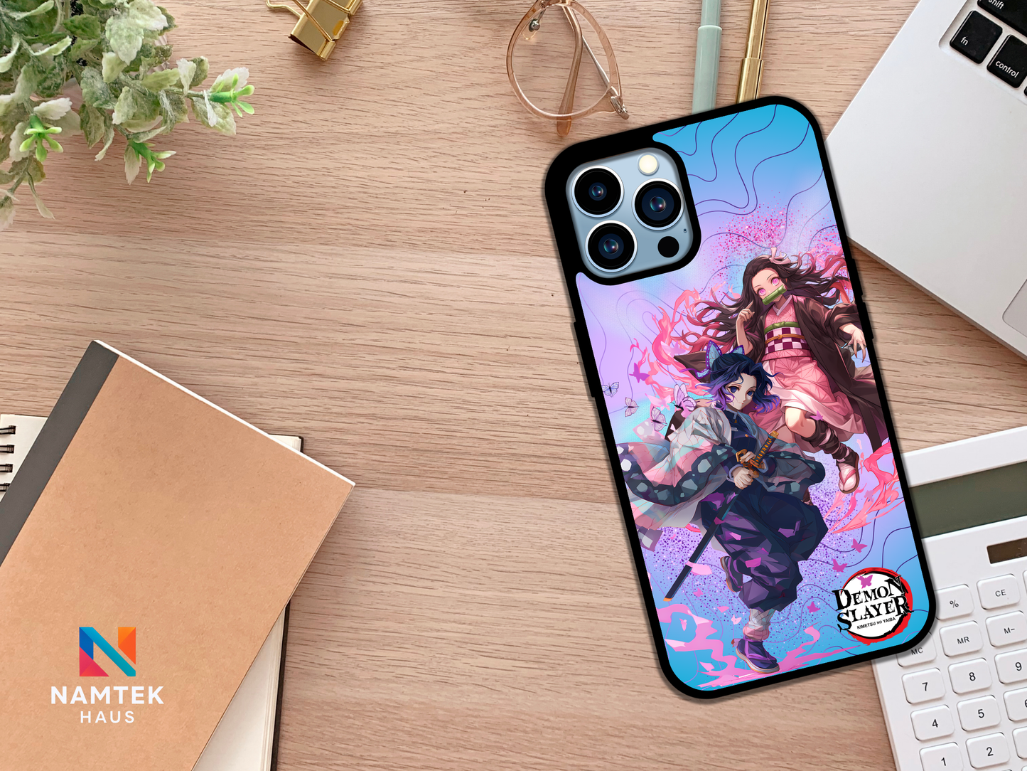 Tsuyuri & Nezuko Insipired Phone Case