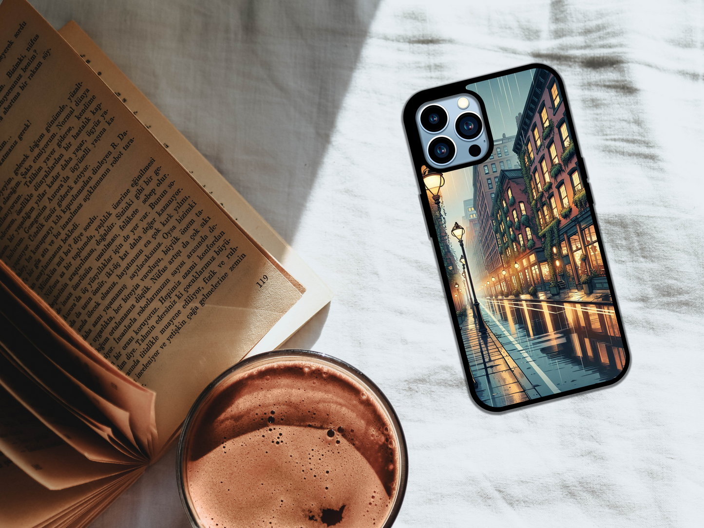 🌧️Rainy Reflections-Cityscape Phone Case🌆