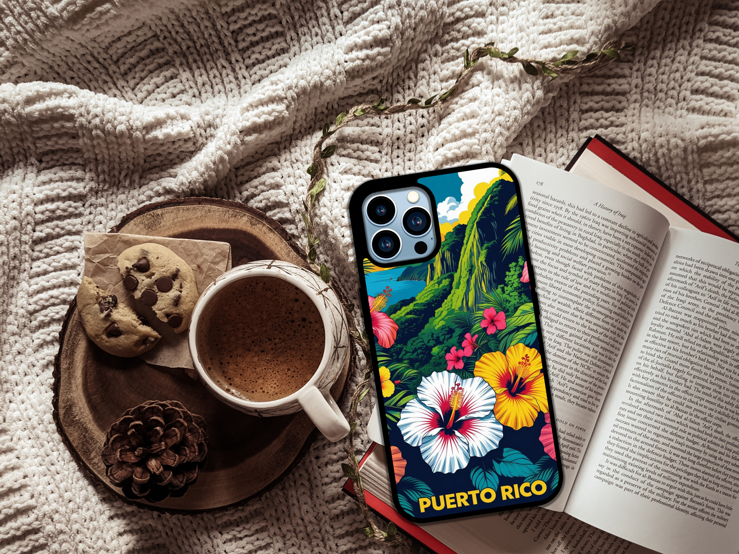 🌺 Viva Puerto Rico! – Tropical Vibes Phone Case 🇵🇷🌴