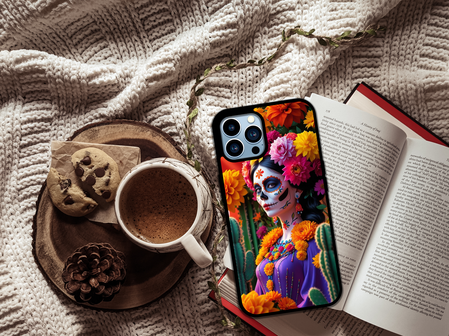 💀 Viva Mexico! – Day of the Dead Vibes Phone Case 🇲🇽🌼