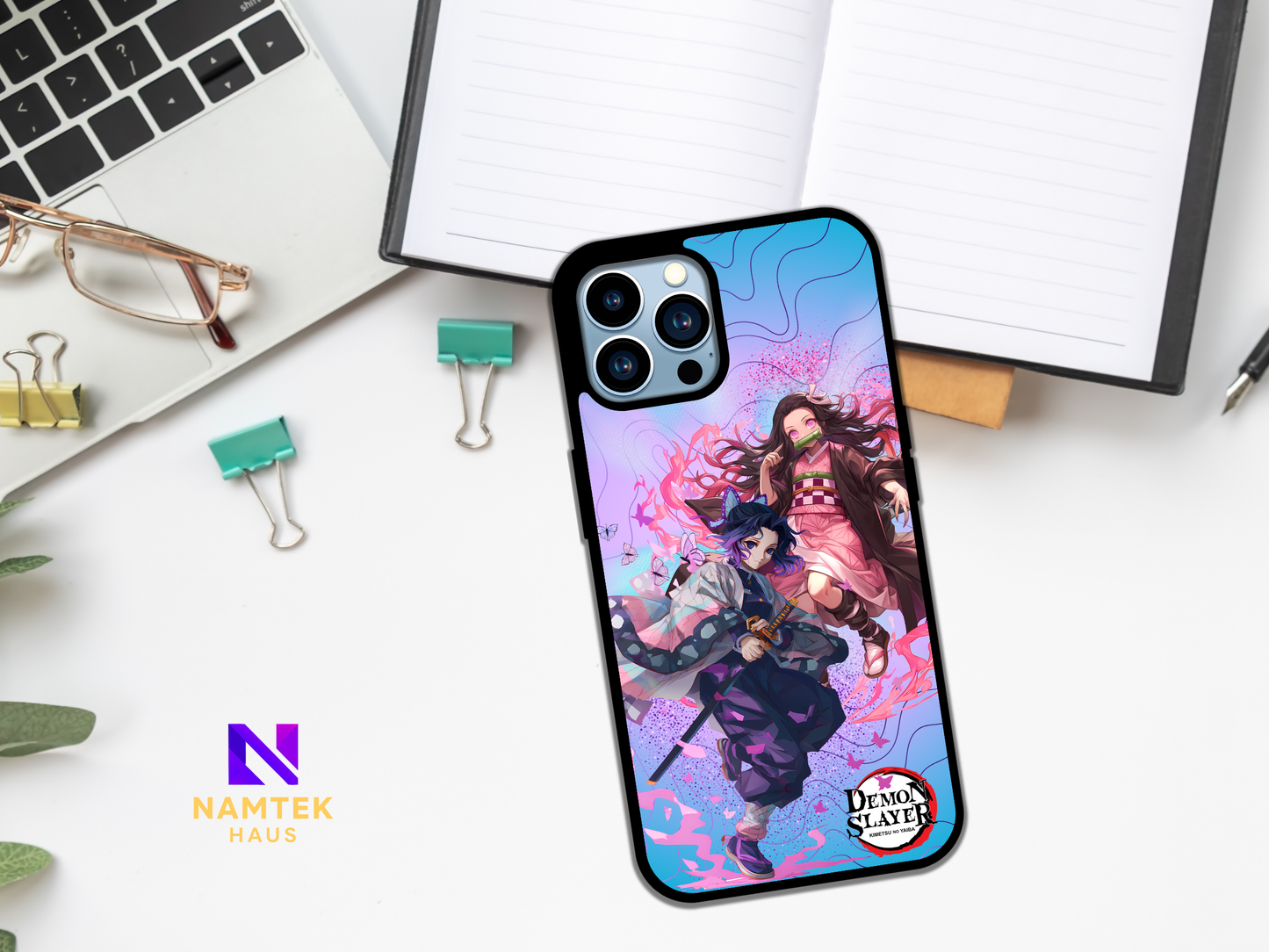 Tsuyuri & Nezuko Insipired Phone Case