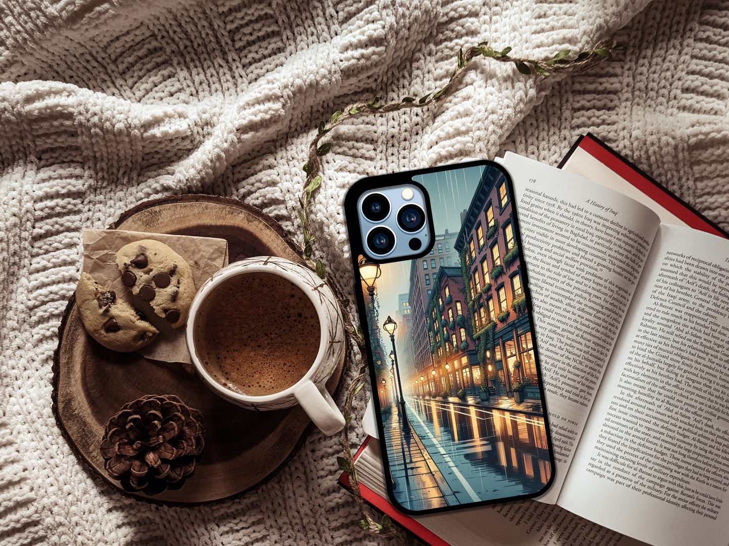 🌧️Rainy Reflections-Cityscape Phone Case🌆