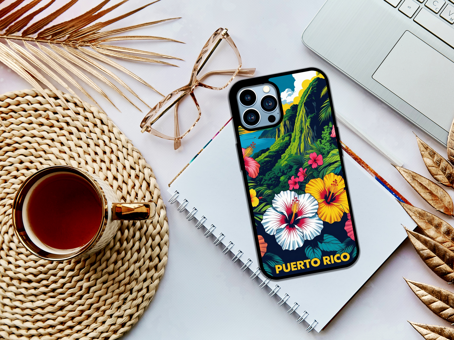 🌺 Viva Puerto Rico! – Tropical Vibes Phone Case 🇵🇷🌴