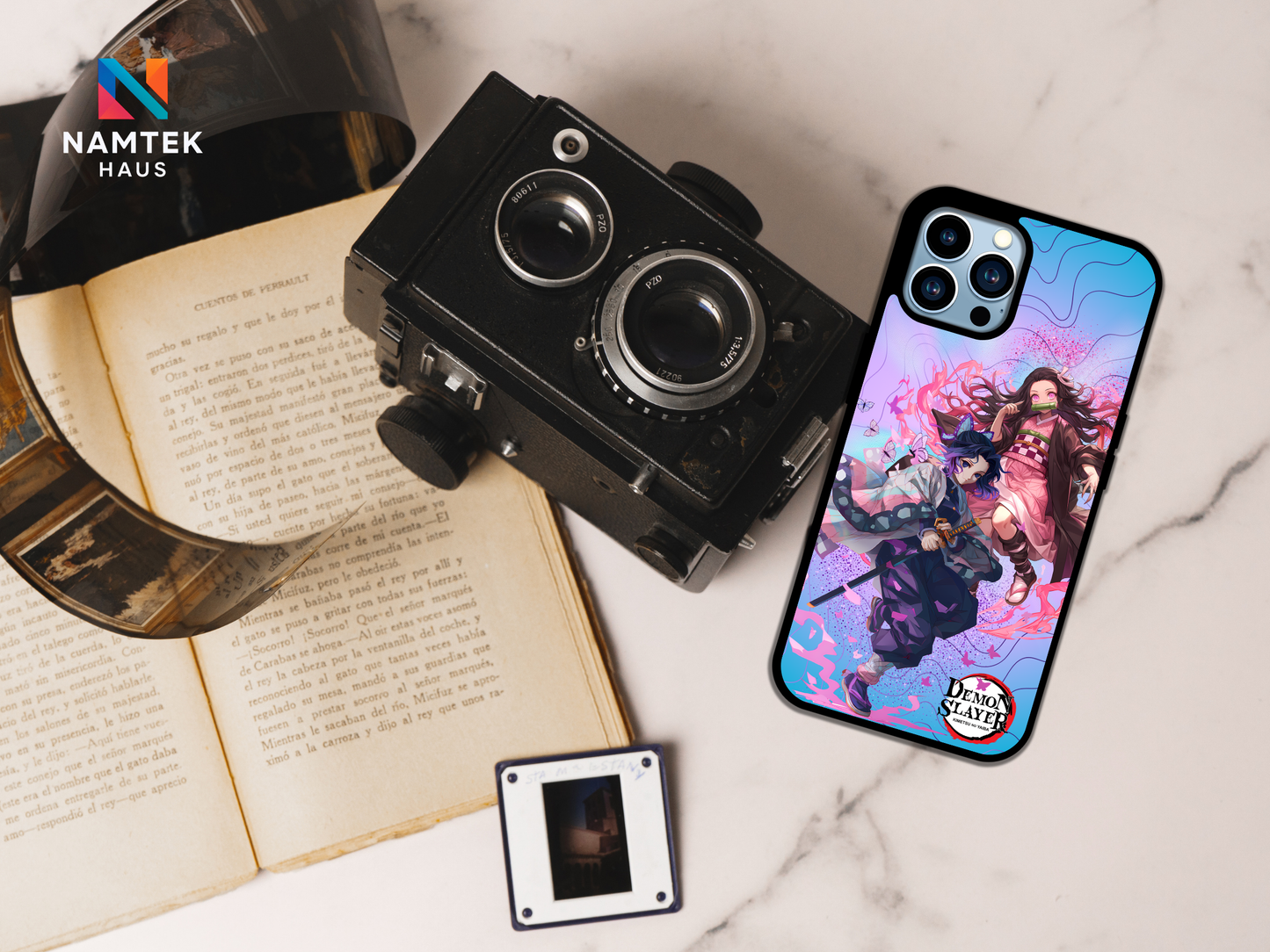 Tsuyuri & Nezuko Insipired Phone Case