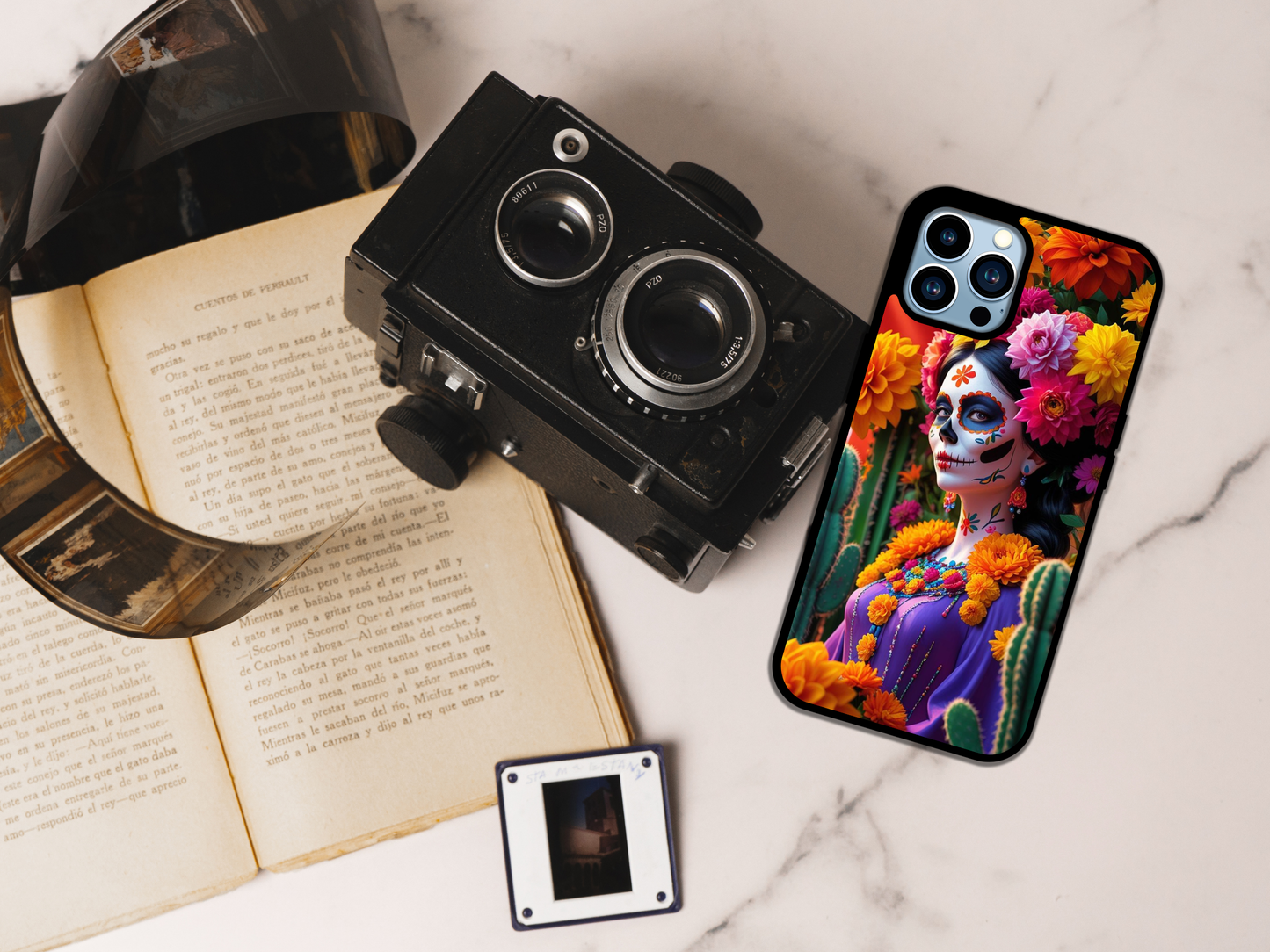 💀 Viva Mexico! – Day of the Dead Vibes Phone Case 🇲🇽🌼