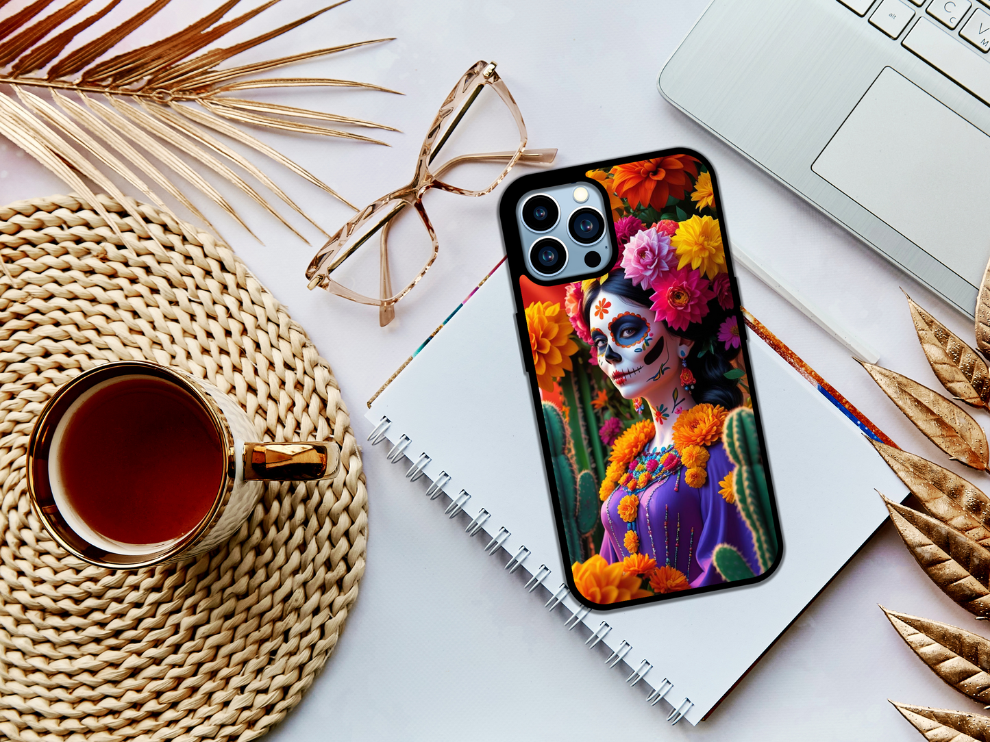 💀 Viva Mexico! – Day of the Dead Vibes Phone Case 🇲🇽🌼