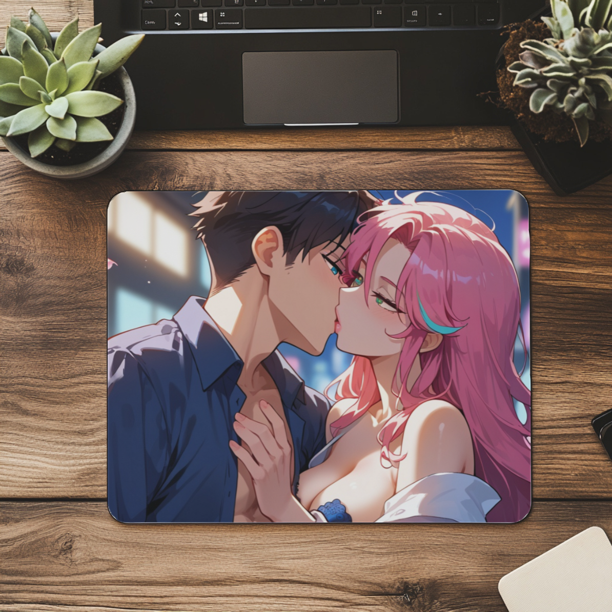 🌃 “Night Temptation” Anime Mousepad 🔥💋