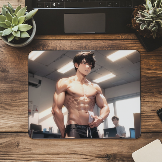Anime Heartthrob Office Fantasy Mousepad