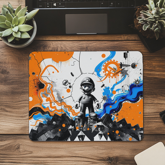 Pop Art Power-Up Mousepad - Mario Bros. Reimagined