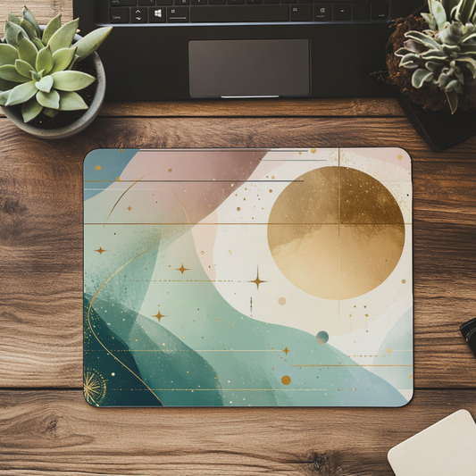 Cosmic Flow - Dreamy Abstract Mousepad