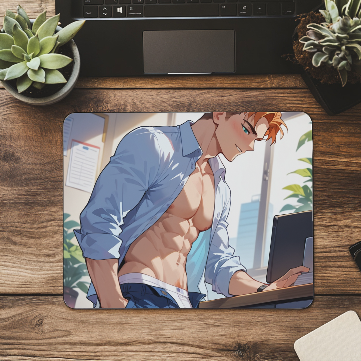 Manga - Office Guy Heartthrob Mousepad