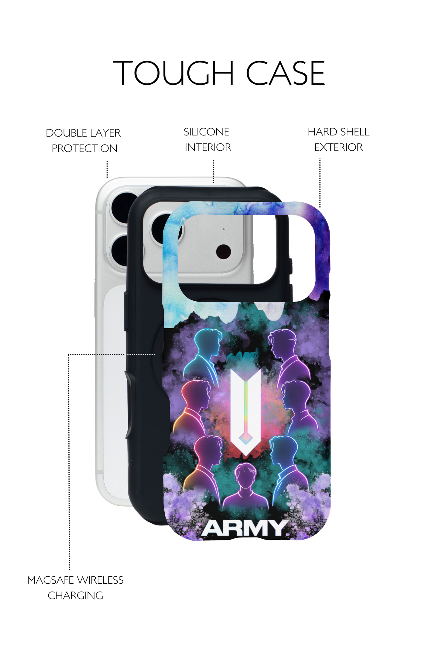 K-pop Fan Group Bias Samsung & iPhone Case | MagSafe Wireless Charging Cases Available