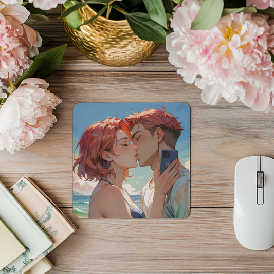💋 “Sunset Kiss” Anime Mousepad 🌊✨