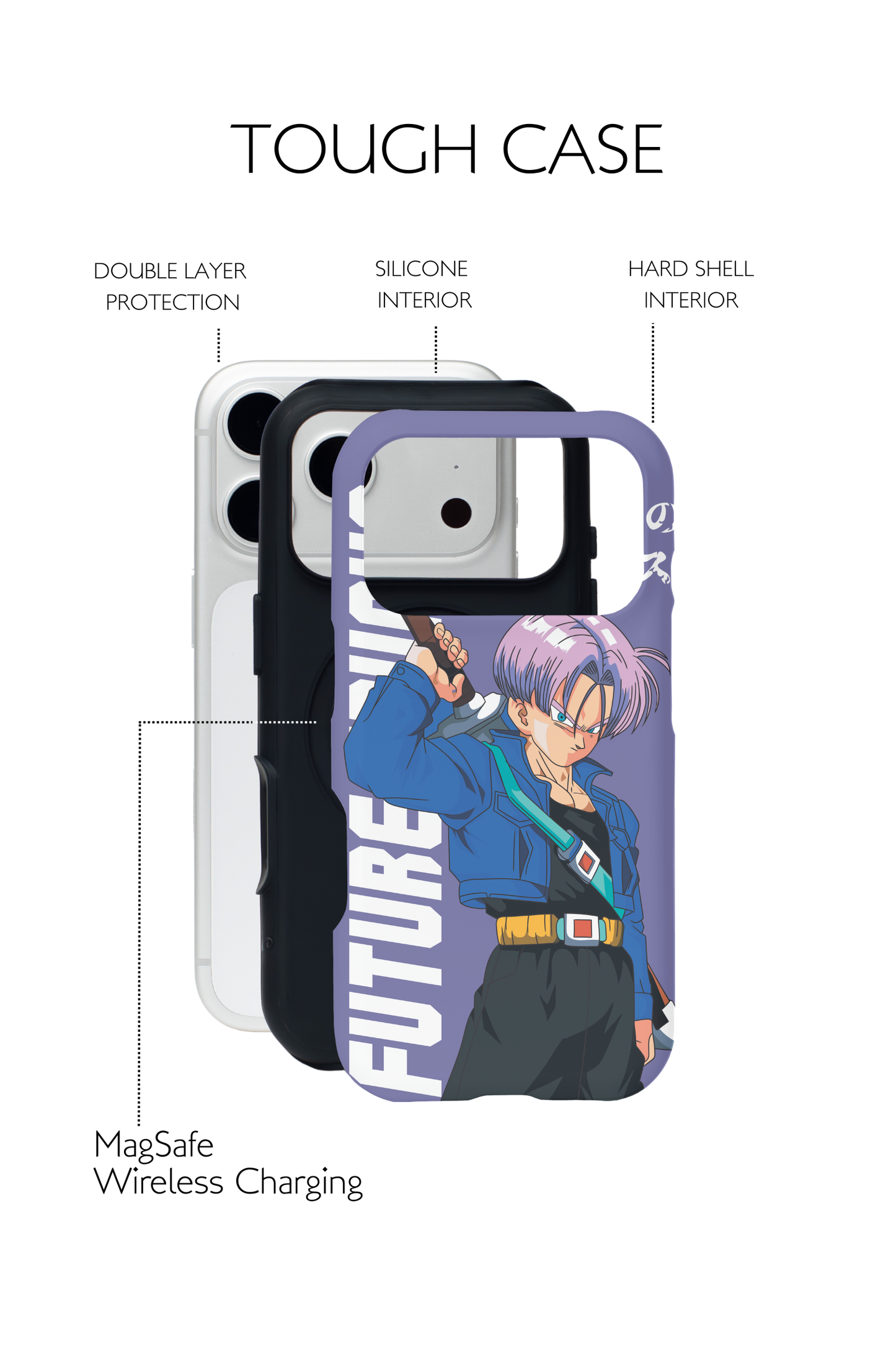 Future Warrior Purple Anime Phone Case