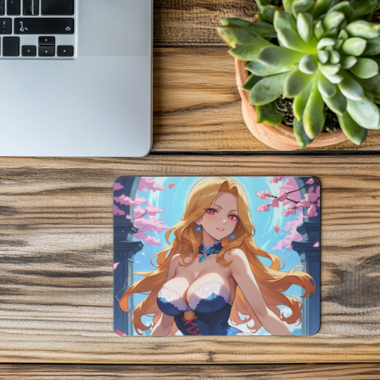 Sensual Cherry Blossom Seduction Mousepad
