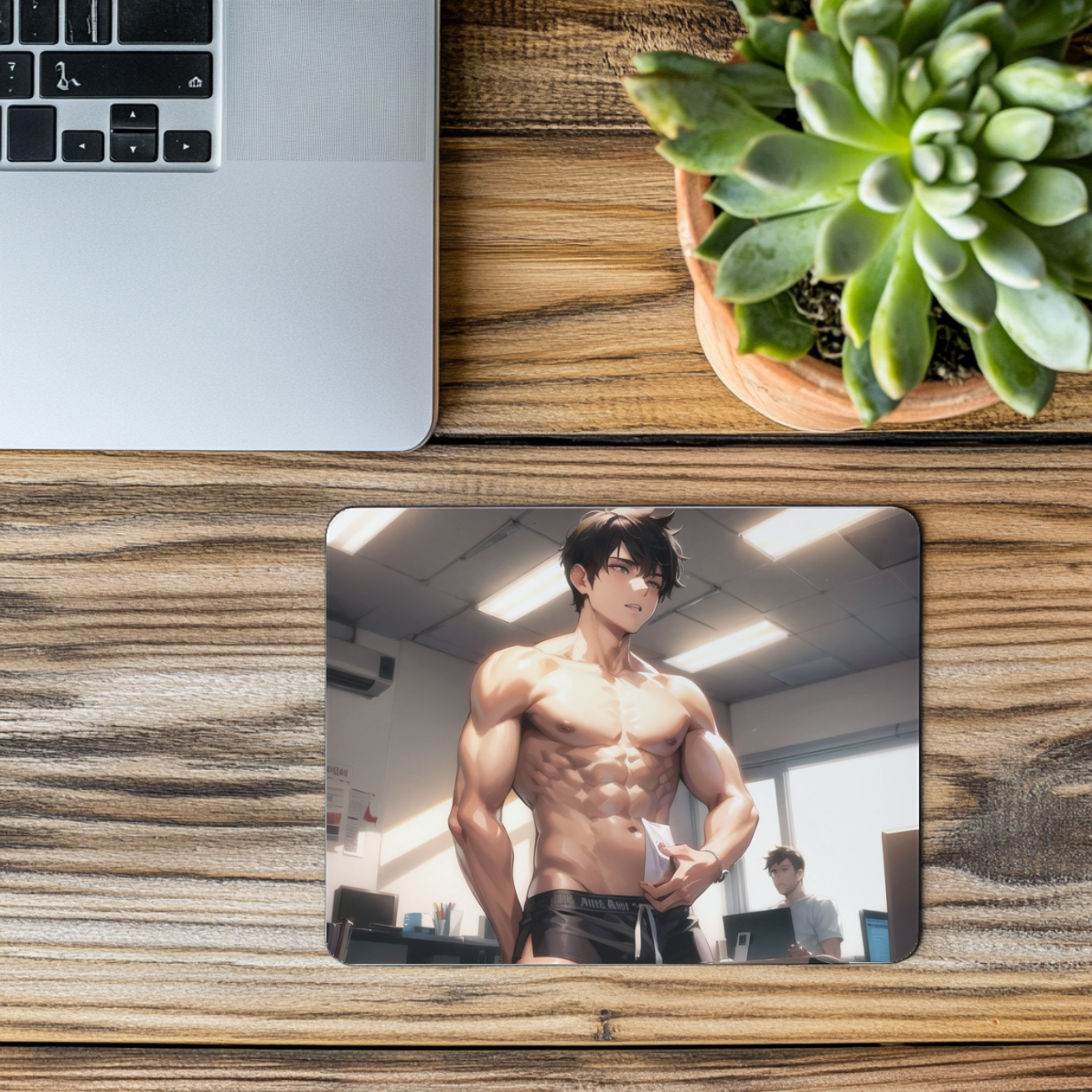 Anime Heartthrob Office Fantasy Mousepad