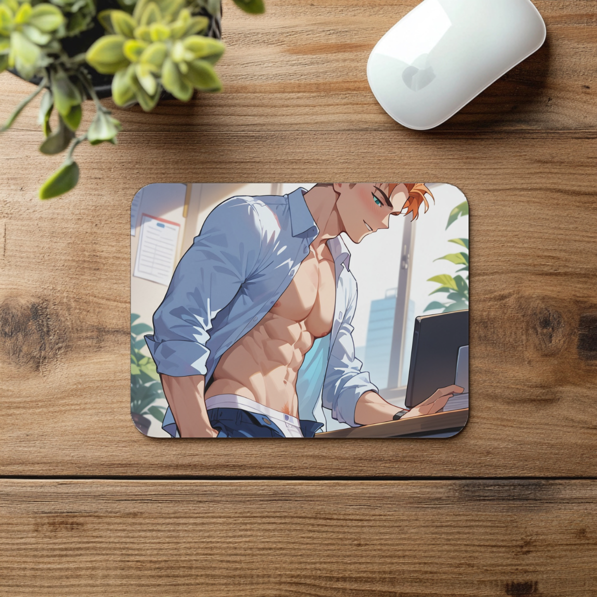 Manga - Office Guy Heartthrob Mousepad