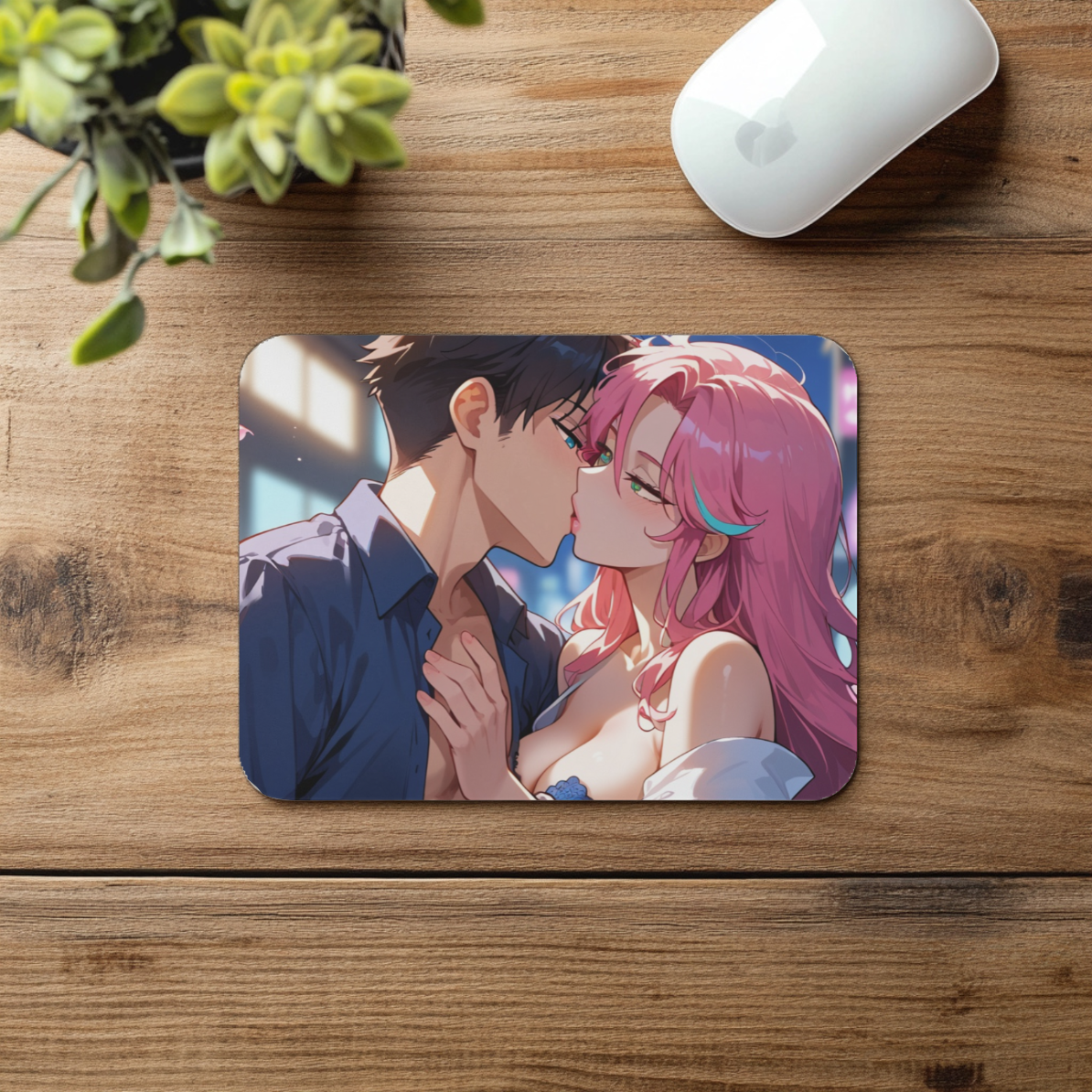 🌃 “Night Temptation” Anime Mousepad 🔥💋