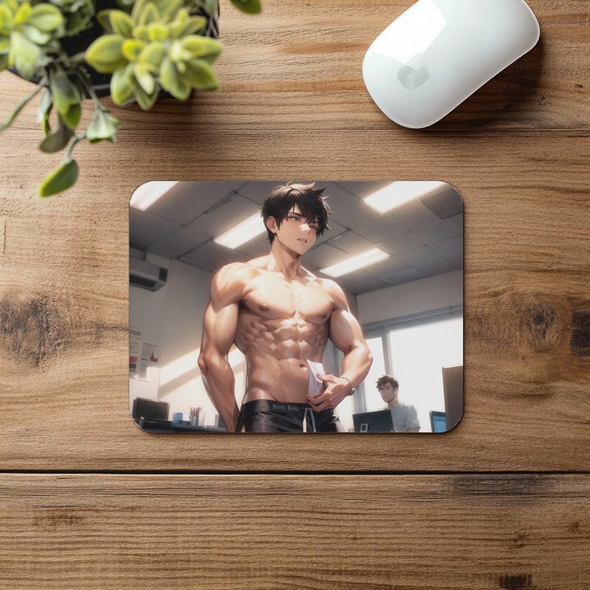 Anime Heartthrob Office Fantasy Mousepad