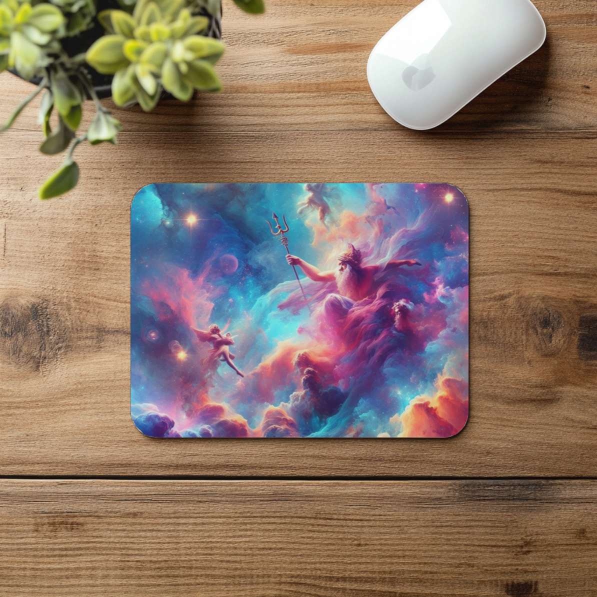 Cosmic Olympian Mousepad — Greek Gods in the Stars