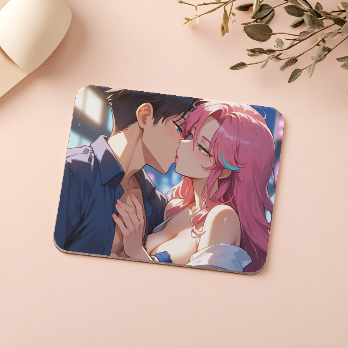 🌃 “Night Temptation” Anime Mousepad 🔥💋