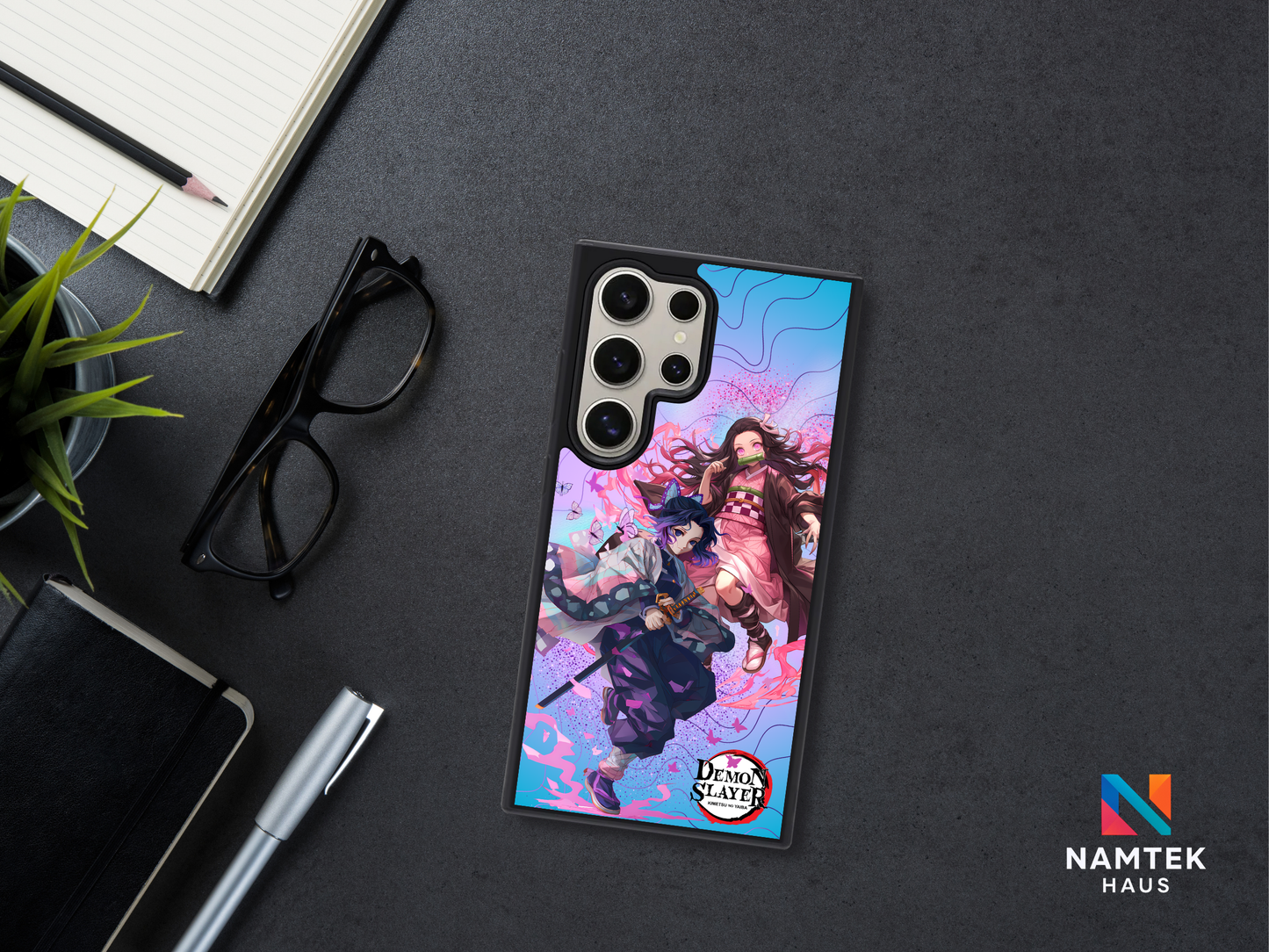 Tsuyuri & Nezuko Insipired Phone Case