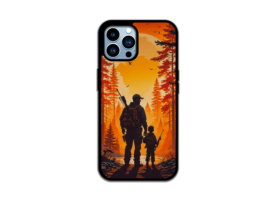 Hunting Dad & Son iPhone Phone Case