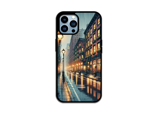 🌧️Rainy Reflections-Cityscape Phone Case🌆