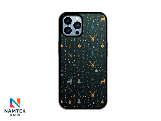Midnight Reindeer Luxe Holiday Edition Christmas Phone Case