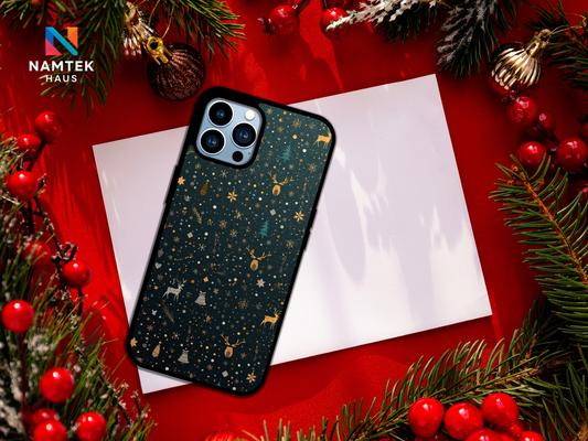 Midnight Reindeer Luxe Holiday Edition Christmas Phone Case
