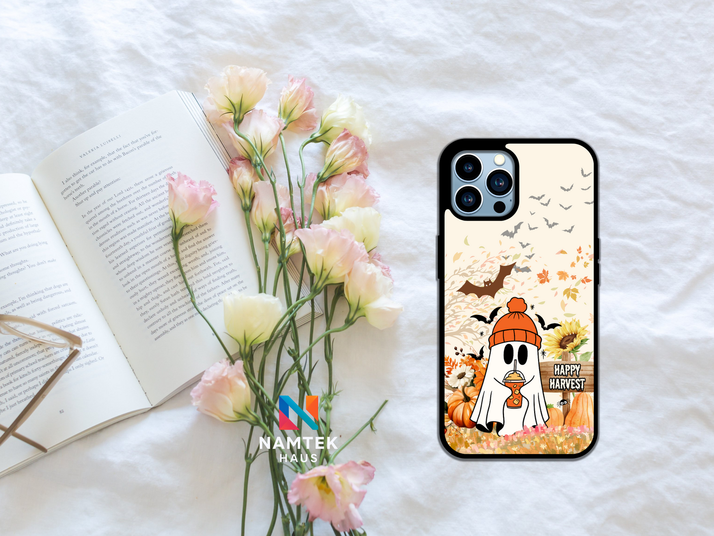 Happy Harvest Autumn Ghost Case