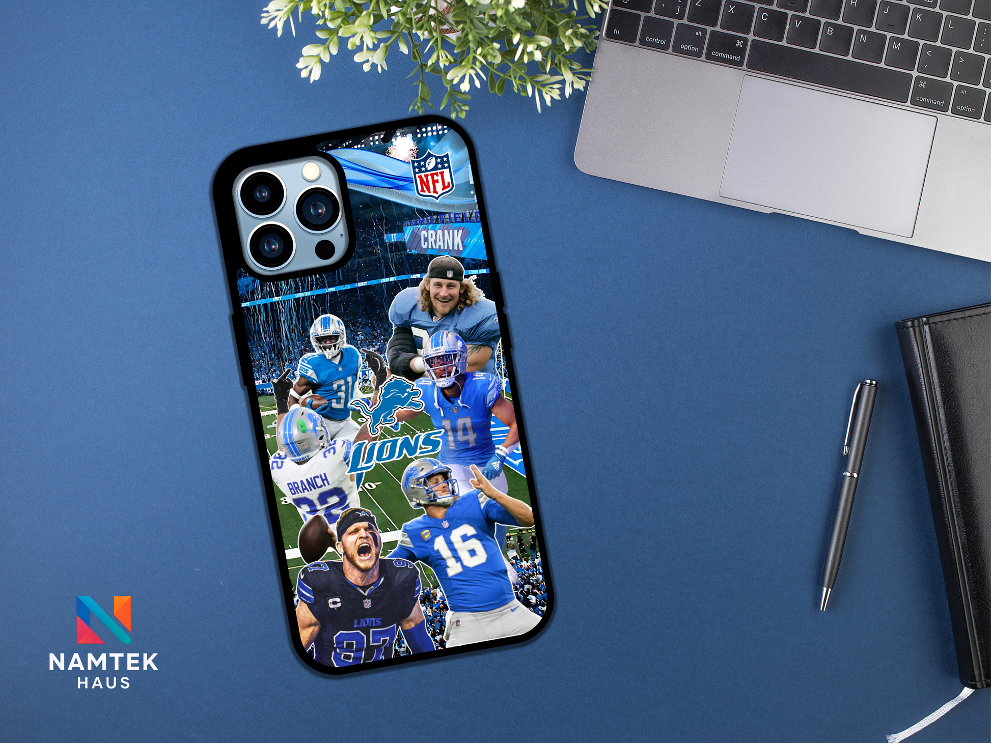 Detroit Lions NFL iPhone and Samsung Phone Case Namtek Haus, LLC Detroit Lions NFL iPhone and Samsung Phone Case Namtek Haus, LLC