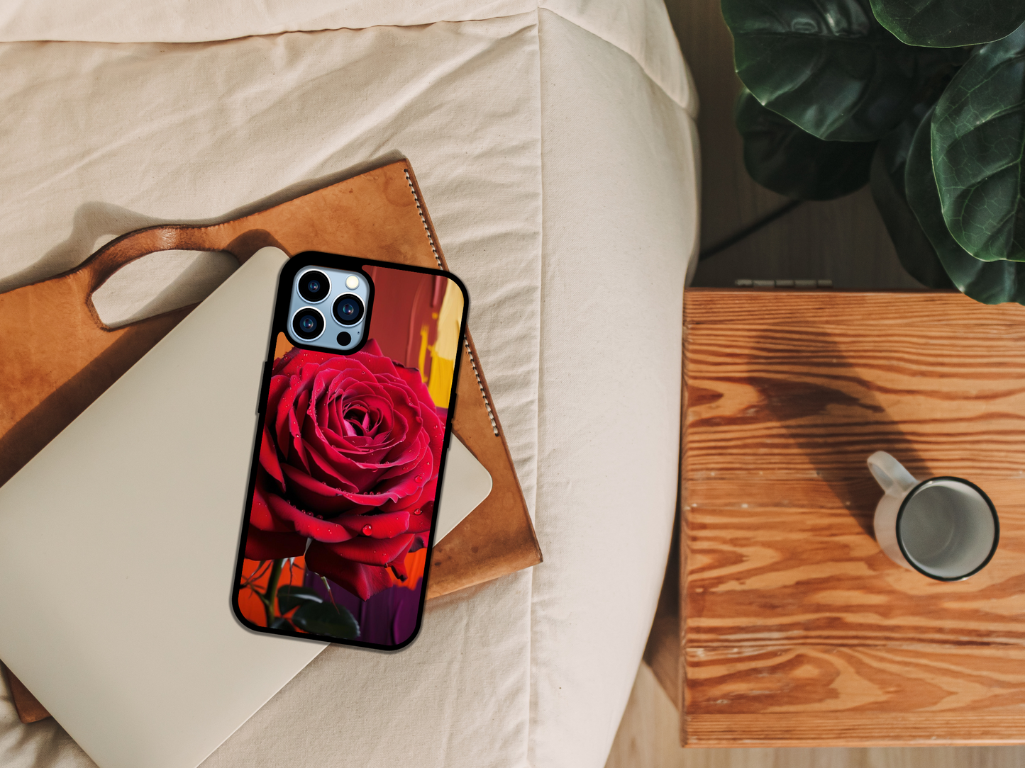 "Crimson Bloom" Elegance Phone Case
