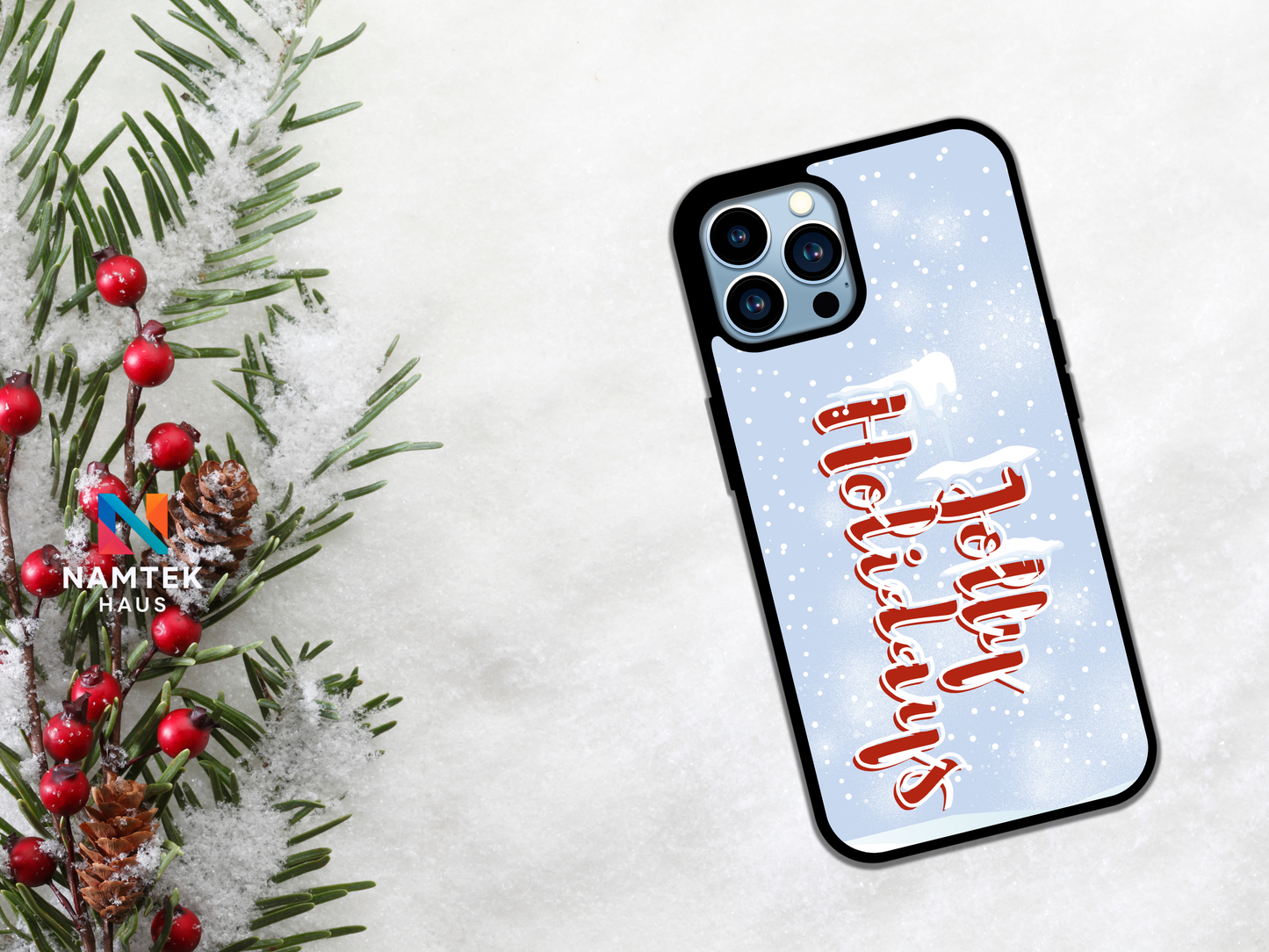 Jolly Holidays Frosted Snow Edition Limited Christmas Phone Case
