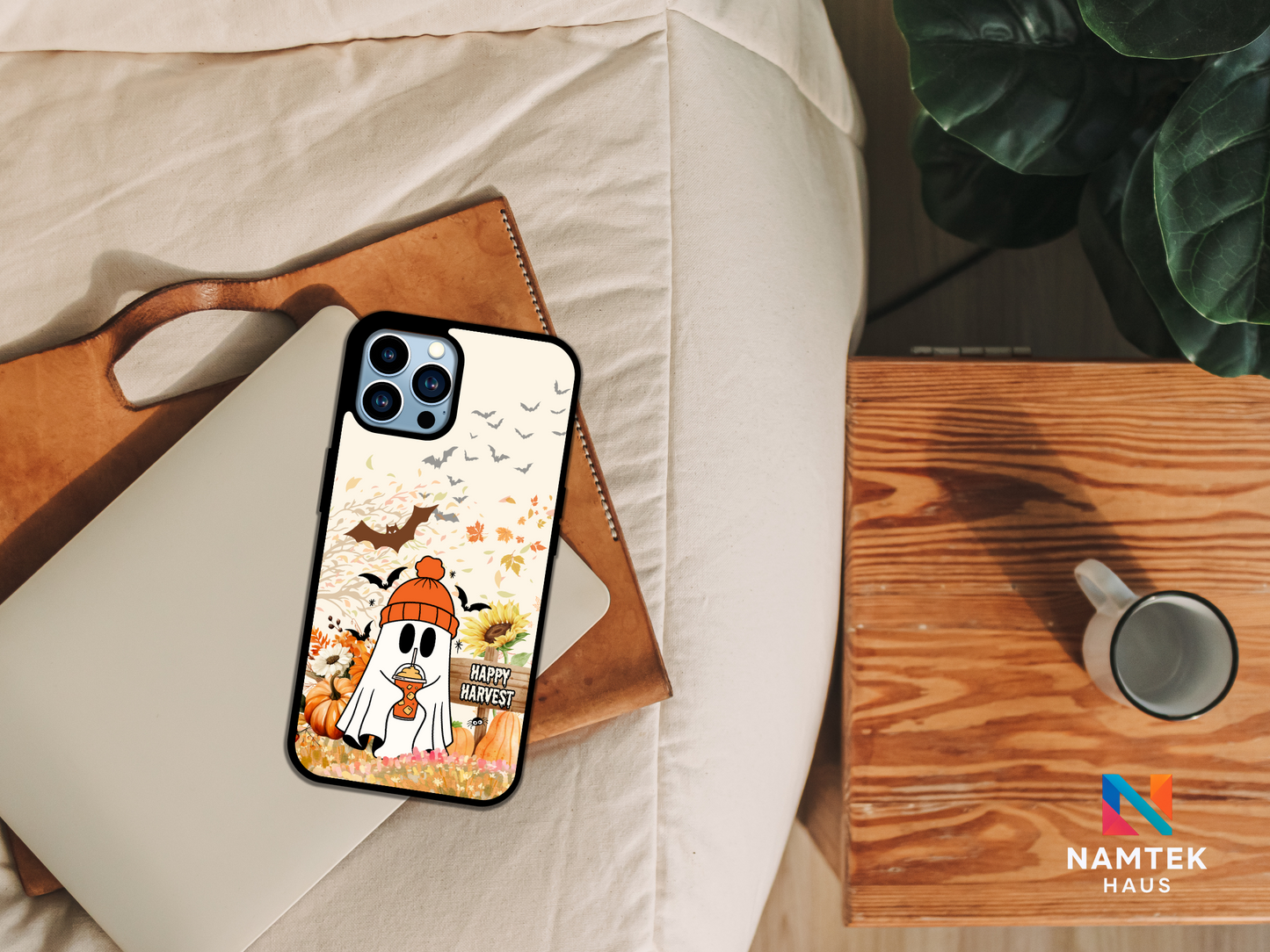 Happy Harvest Autumn Ghost Case