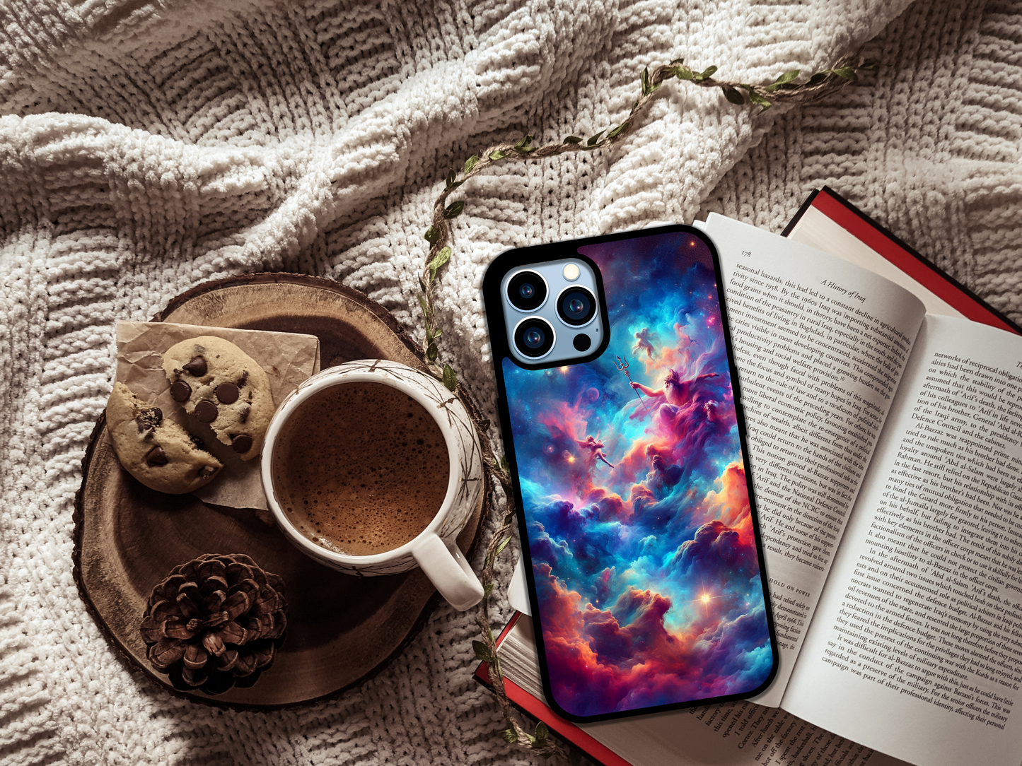 🌌✨ Galactic Odyssey – Mythic Universe Phone Case 🚀🔱